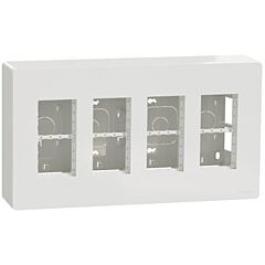 New unica system+ - puesto de trabajo - 4 columnas - superficie - polar