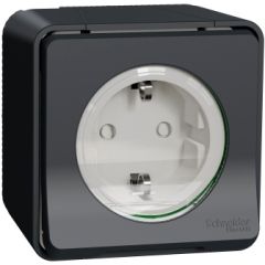 Mureva styl enchufe de superficie estanco ip55 gris