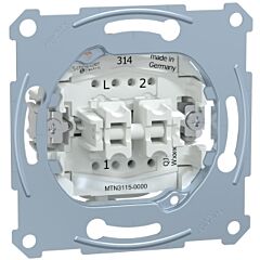 Doble interruptor 10a 250v compatible con la gama elegance y d-life