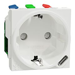 New unica, enchufe con usb tipo c, 10.5 w, 2 módulos, polar