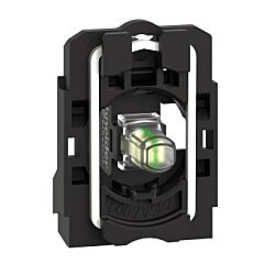 Conjunto completo cuerpo/bloque luminoso, harmony xb5, xb4, luz blanca, con cuerpo/anillo de fijación, led universal, 12v ac