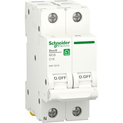 Interruptor magnetotérmico; resi9; 1p+n; 16 a; 6000 a; 230 v