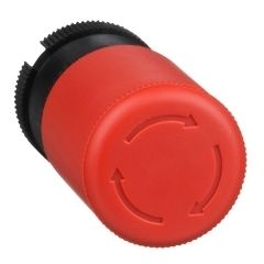 Harmony xac - rojo ø30 parada de emergencia, interruptor apagando el gatillo de la cabeza y asegurando la liberación de la vuelta.