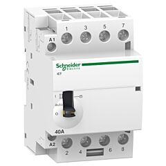 Contactor modular acti9 ict 40 a 3 p 3 na 230/240v ca con mando manual