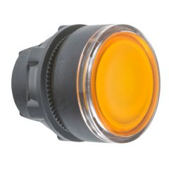 Cabeza pulsador  luminoso ras ba9s amarillo