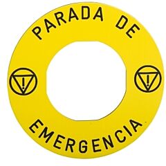 Etiqueta parada emergencia para kit