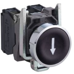 Pulsador rasante 1na negro i