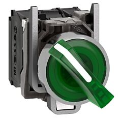 Selector luminoso led 230v na+nc verde