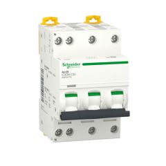 Magnetotérmico, acti9 ic40n, 3p+n, 32 a, c curva, 6000 a (iec 60898-1), 10 ka (iec 60947-2)
