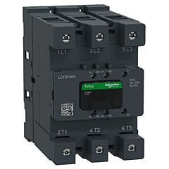 Contactor avanzado tesys deca 150a 3p control 48-130v acdc terminal evlk