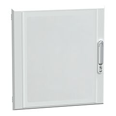 Puerta transparente, prismaset g, ip40, 600mm (an.) x 630mm (alt.), 12 módulos, blanca, ral 9003