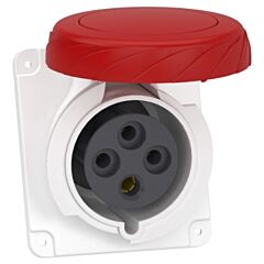 Pratika socket - screw - angled - 32a - 3p + e - 380...415 v ac - panel