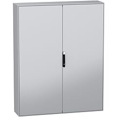 Armario compacto de acero panelset sm, con placa de montaje, 2 puertas 2000x1600x400