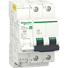 Limitador sobretensiones transitorias y permanentes iga; resi9 combi; 1p+n; 40 a