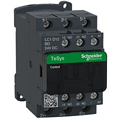 Contactor tesys d - 3p(3 na) - ac-3 - <= 440 v 12 a - 24 v cc bobina
