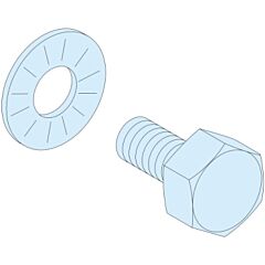 40 tornillos + arandelas m6x16mm para barras de cobre