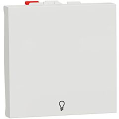 New unica pulsador 2 mod simbolo luz polar