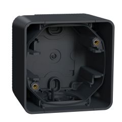 Mureva styl  caja estanco 1 elemento. montaje en superficie de mecanismos  gris