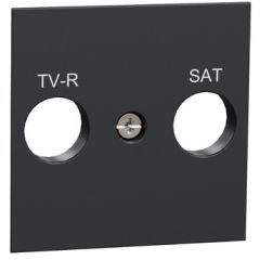New unica caratula toma r-tv/sat antracita