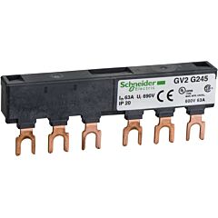 Linergy ft - embarrado de peine - 63 a - 2 derivaciones - paso de 45 mm