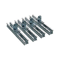 Set of 4 step slides with brackets for adjustment of mount. plate in pla d620mm