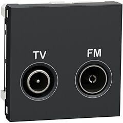 New unica toma tv-fm serie final antracita