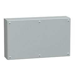 Caja industrial de acero con puerta ciega, panelset sbm, h300xw500xd120 ip66 ik10 ral 7035