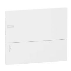 Resi9 mp - caja de distribución - empotrar - 1 fila - 12 mód.- puerta blanca