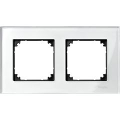 Marco 2 elem. elegance cristal blanco