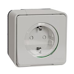 Mureva styl - enchufe 2p+t - superficie - ip55 - blanco