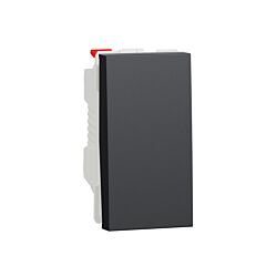 New unica pulsador 1 mod antracita