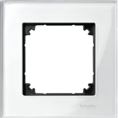 Marco 1 elem. elegance cristal blanco