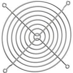 Rejilla protectora trasera metálica, diámetro 114mm