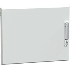 Puerta plena, prismaset g, ip30, 600mm (an.) x 480mm (alt.), 9 módulos, blanca, ral 9003