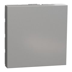 New unica tapa ciega 2 mod. aluminio