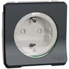 Mureva styl base schuko estanco para  instalacion de superficie o empotrar gris