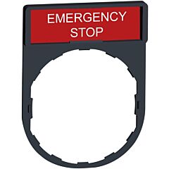 Portaetiqueta c/etiqueta  emergenciagency stop