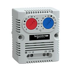 Climasys cc - termostato doble 250v - rango de temperatura 0…60°c - 1no/nc - °c