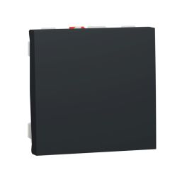 New unica pulsador 2 mod antracita