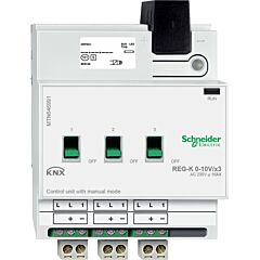 Knx - unidad de control de 0 - 10v carril din 3 canales