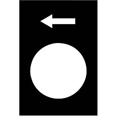 Leyenda - 30 x 40 mm - negro - a la izquierda o abajo, lento