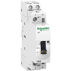 Contactor modular acti9 ict 16a 2 p 2 na 230/240v ca con led y mando manual
