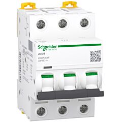 Interruptor magnetotérmico; acti9 ic60n; 3p; 16 a; curva c; 6000 a/10 ka