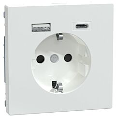 Schuko doble usb a+c dlife artico 3ma
