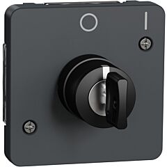 Mureva styl interruptor de llave 2 posic. instalaci&oacute;n superficie o empotrar gris