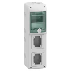 Quadros kaedra para tomadas 2 aberturas 5 módulos
