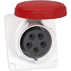 Pratika socket - screw - angled - 16a - 3p + n + e - 380...415 v ac - panel
