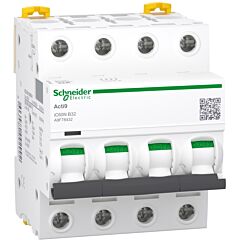 Magnetotérmico, acti9 ic60n, 4p, 32 a, b curva, 6000 a (iec 60898-1), 10 ka (iec 60947-2)