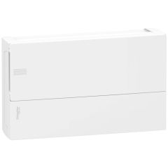 Resi9 mp - caja de distribución - superficie - 1 fila - 18 mód. - puerta blanca