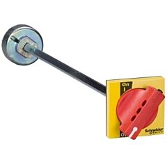 Extended front rotary handle - red/yellow - for ins250 & inv100…250